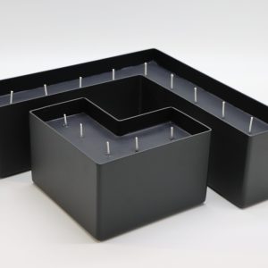 Fuego L-Vorm Mat Zwart