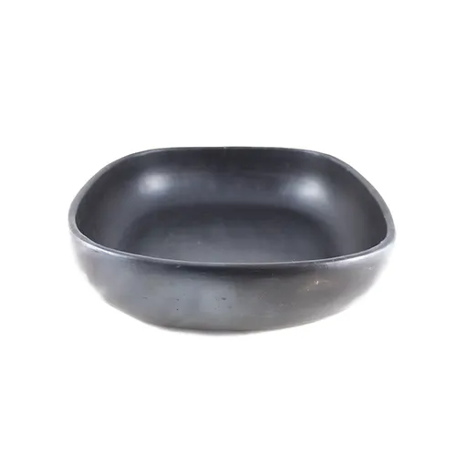Vierkante Ovenschotel Kamado Teppanyaki – Handgemaakt Black Pottery