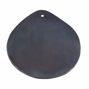 Platte Broodplaat Black Pottery – Handgemaakt en hittebestendig